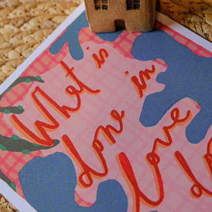 🩷 What is Done in Love